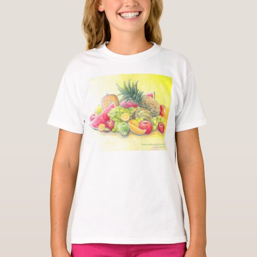 Gelukkig fruit t-shirt (Voorkant)