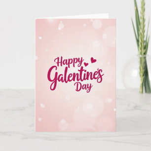 Gelukkig Galentines Bokeh Kaart
