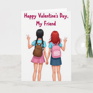 Gelukkig Galentines-dag vriendenkaart Kaart