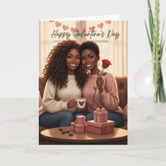 Gelukkig Galentine's Day Kaart (Voorkant)