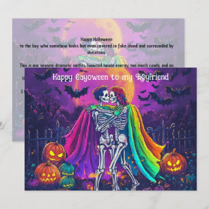 🌈🎃Gelukkig Gayoween Vriendkaart Kaart