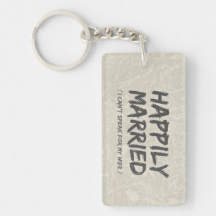 Gelukkig Gehuwde Grappige keychain