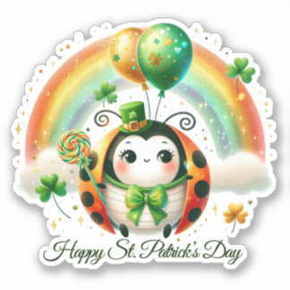 Gelukkig gelukige St. Patrick's Day sticker
