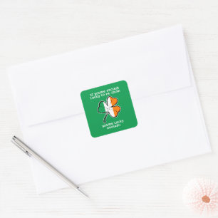 Gelukkig genoeg om Iers te zijn Vierkante Sticker