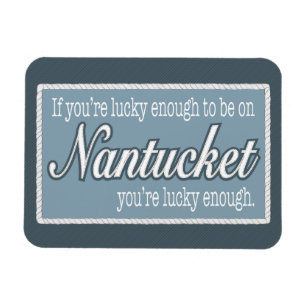 Gelukkig genoeg op Nantucket Fridge Magnet Magneet