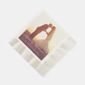 gelukkig getrouwd | Bruidspapier servetten (Hoek)