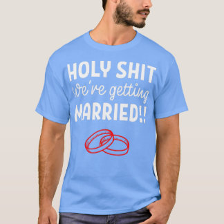 Gelukkig getrouwd en verloofd cadeau 2 t-shirt