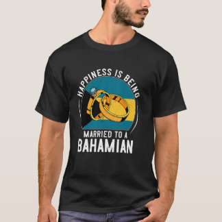 Gelukkig Getrouwd Zijn Met Een Bahamaans Huwelijk T-shirt