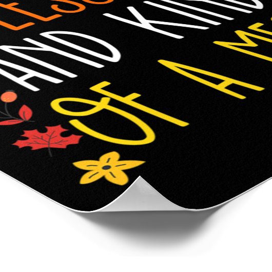 Gelukkig gezegend en een beetje een rommeltje leuk poster (Hoek)