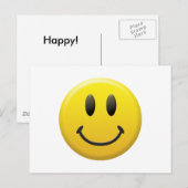 Gelukkig Gezicht Briefkaart (Voorkant / Achterkant)