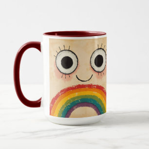GELUKKIG GEZICHT REGENBOOG MOK