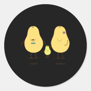 Gelukkig Gezin Ronde Sticker