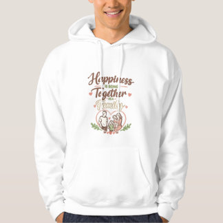 Gelukkig gezinscitaat hoodie ontwerp