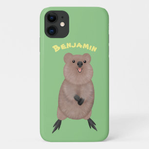 Gelukkig glimlachend schattig caka-cartoon ontwerp iPhone 11 hoesje