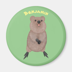 Gelukkig glimlachend schattig caka-cartoon ontwerp magneet