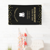 Gelukkig glimlachend tandheelkundig Afstuderen Spandoek (Insitu)