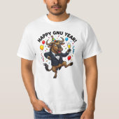 Gelukkig Gnu-jaar (mannetje) T-shirt (Voorkant)