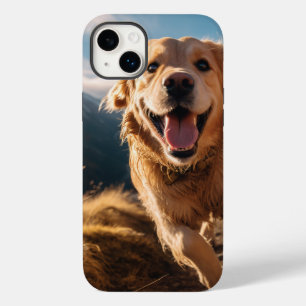 Gelukkig Golden Retriever Running Case-Mate iPhone 14 Plus Hoesje