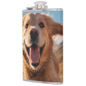 Gelukkig Golden Retriever Running Heupfles (Links)