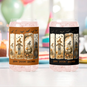 Gelukkig Griezelig Halloween Scènes Drinkware Set Blikvorm Glas
