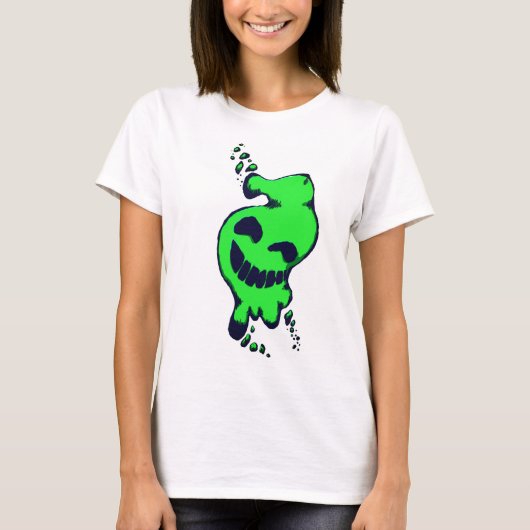 Gelukkig groen ectoplasma t-shirt (Voorkant)