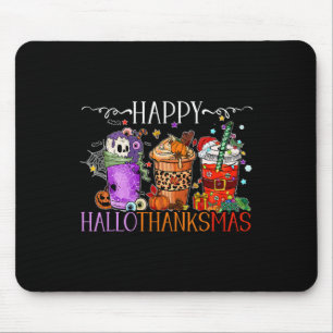 Gelukkig Hallothanksmas Halloween Thanksgiving Ker Muismat