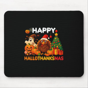 Gelukkig Hallothanksmas Halloween Thanksmas Vakant Muismat