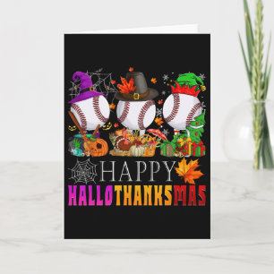 Gelukkig Hallothanksmas Verkoop Halloween Thanksgi Kaart