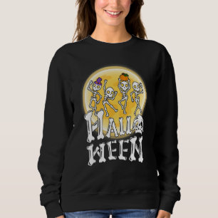 Gelukkig Halloween 2022 Dansend Skelet Halloween Trui