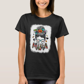 Gelukkig Halloween 2022 Kostuumfeest Pompoen Griez T-shirt