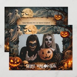 🎃 Gelukkig Halloween aangepaste fotokaart Kaart