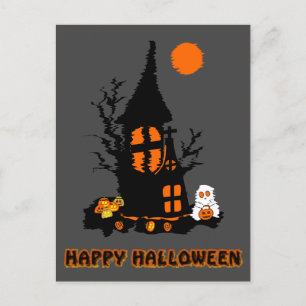 Gelukkig Halloween Ansichtkaart Feestdagenkaart