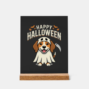 Gelukkig Halloween Beagle Hond Design_1 Acryl Bord