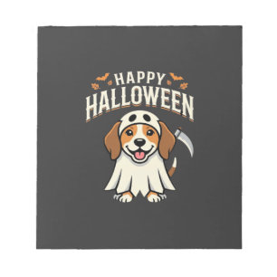 Gelukkig Halloween Beagle Hond Design_1 Notitieblok