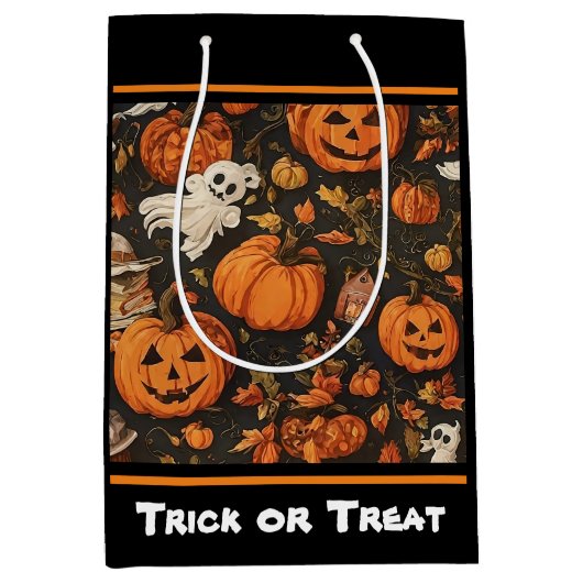 Gelukkig  Halloween Collectie Medium Cadeauzakje (Voorkant)