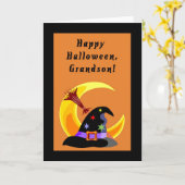 Gelukkig Halloween, de Kaart van de Kleinzoon (Gele Bloem)