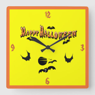 Gelukkig Halloween & de Knuppels - Vierkante Klok