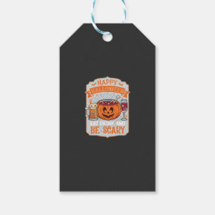 Gelukkig Halloween Eet Drink Wees Eng Pompoen Kete Cadeaulabel
