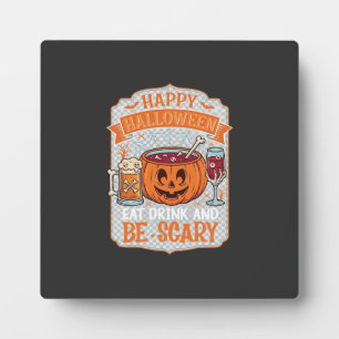 Gelukkig Halloween Eet Drink Wees Eng Pompoen Kete Fotoplaat