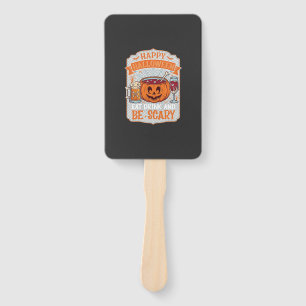 Gelukkig Halloween Eet Drink Wees Eng Pompoen Kete Handwaaier