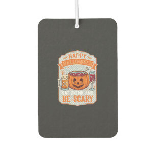Gelukkig Halloween Eet Drink Wees eng Pompoen Kete Luchtverfrisser