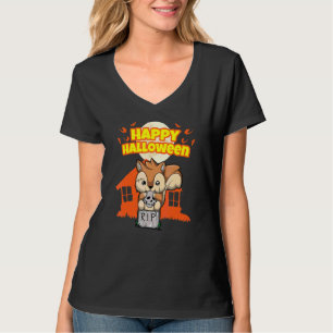 Gelukkig Halloween Enge Hallow's Eve Feestkostuu T-shirt