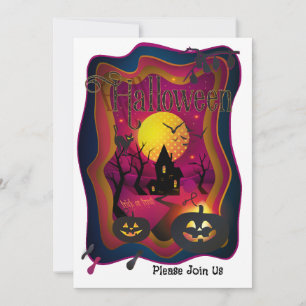 Gelukkig Halloween Feest "Snoep of een grap" Magis Feestdagenkaart
