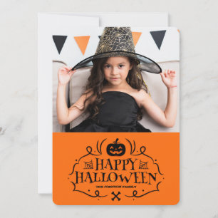 Gelukkig Halloween Fotokaart Feestdagenkaart
