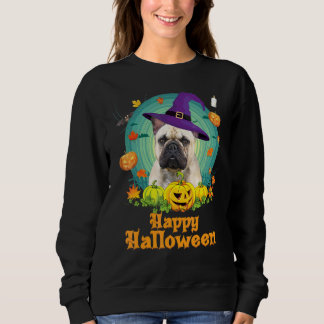 Gelukkig Halloween Franse Bulldog Hond Pompoen Hek Trui