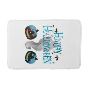 Gelukkig Halloween Geest -Halloween Kostuum Pompom Badmat