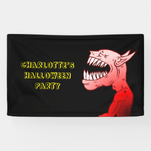 Gelukkig Halloween Geest Spandoek