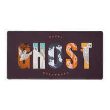 Gelukkig Halloween Geest Spelend Schattig Donker G