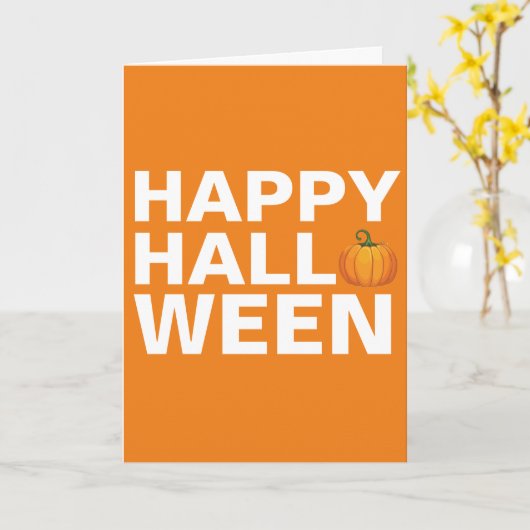 Gelukkig Halloween Grafisch ontwerp wenskaart Kaart (Gele Bloem)