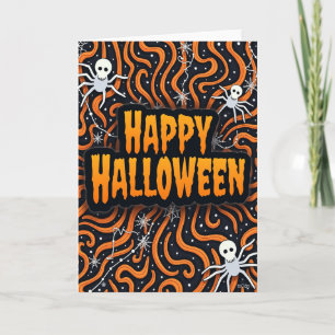 Gelukkig Halloween Griezelskaart Kaart